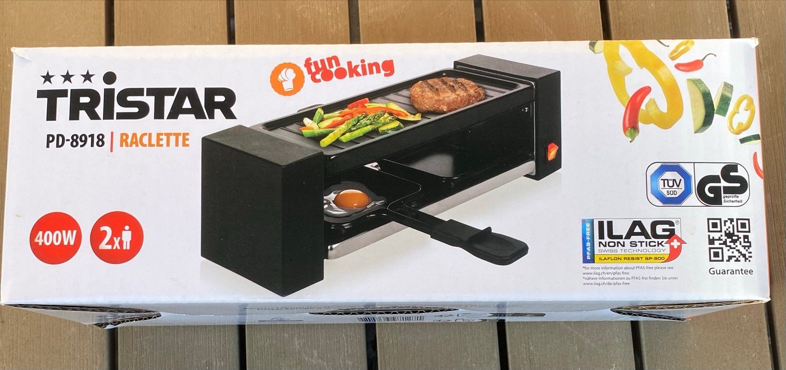 Tristar PD-8918 Raclette Grill - Compact voor 2 personen, Witgoed en Apparatuur, Gourmetstellen, Ophalen, Zo goed als nieuw