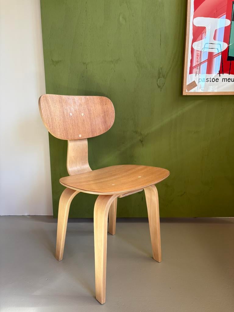 Pastoe SB02 Cees Braakman eetkamerstoel, Ophalen, Pastoe, Minder dan 75 cm, X