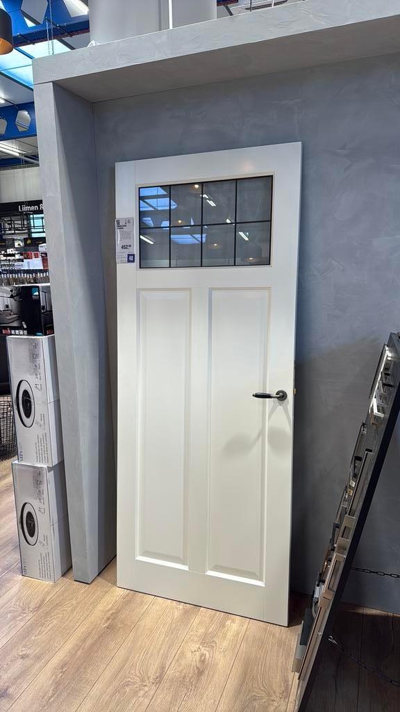 Binnendeur 88x211,5 cm met klink en slot, Ophalen, Gebruikt, 80 tot 100 cm, Binnendeur