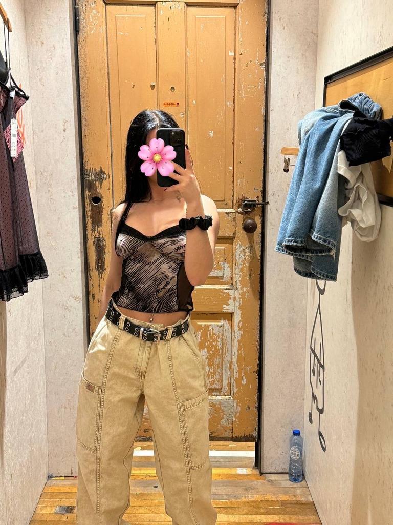 URBAN OUTFITTERS Archive top maat S, Bruin, Ophalen of Verzenden, Zo goed als nieuw, Maat 36 (S)