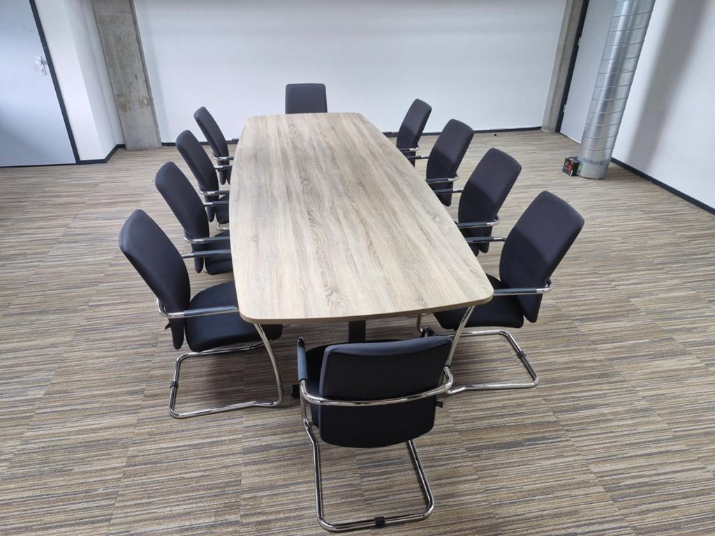 Vergadertafel 320x120 wit, robson oak of logan oak, Ophalen, Nieuw, Vst, 200 cm of meer