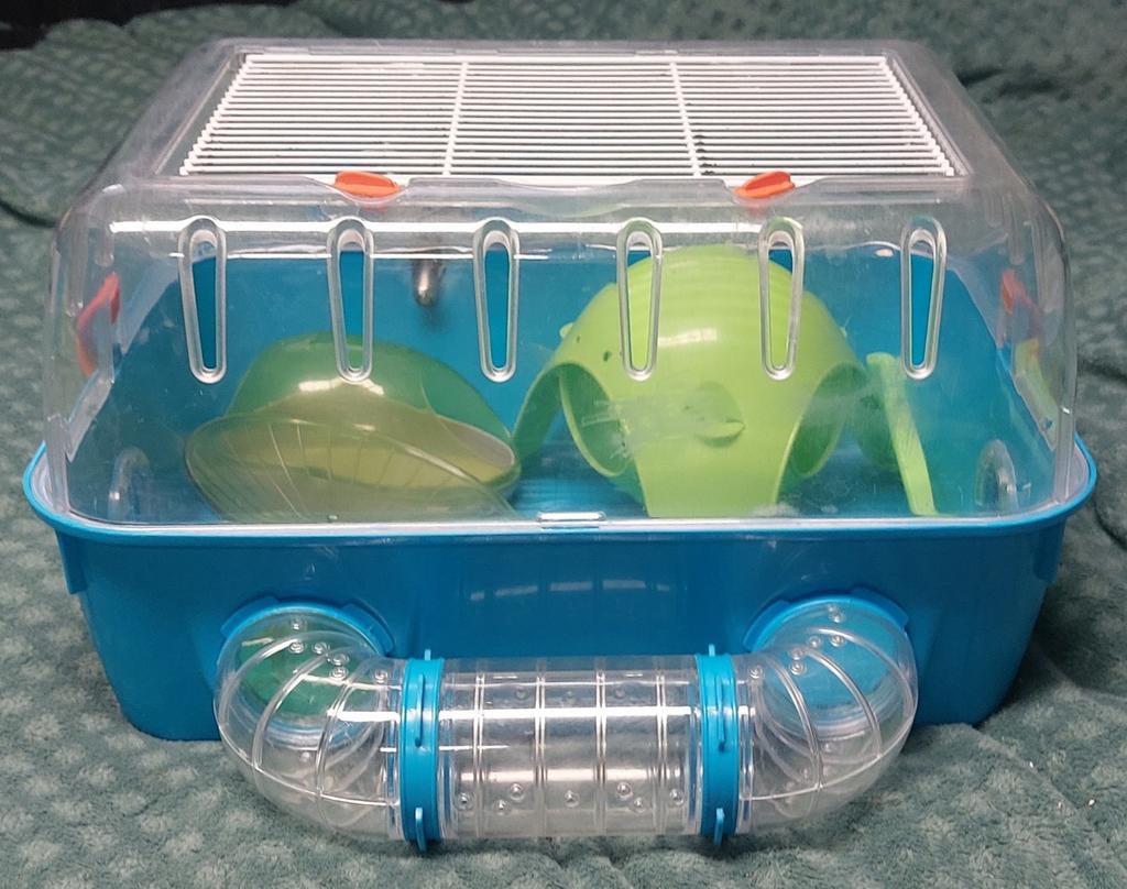 Ferplast hamsterkooi met toebehoren, Dieren en Toebehoren, Kooi, Muis, Minder dan 75 cm, Zo goed als nieuw
