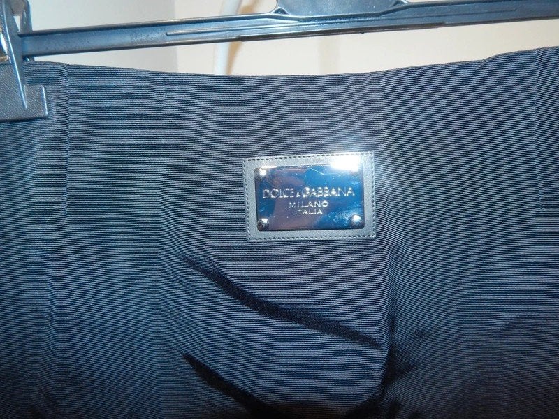 Dolce & Gabbana eerstelijns rok zilver hardware label voor, Maat 38/40 (M), Dolce & Gabbana, Verzenden, Zwart