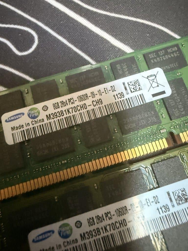 6x Samsung M393B1K70CH0 8GB DDR3 ECC aangeboden, Ophalen, Gebruikt, Server, 8 GB