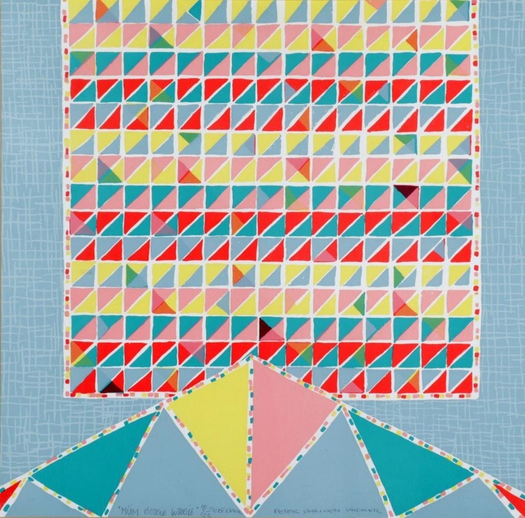 +Peter van den Akker(1949)Zeefdruk "Boogie Woogie" Ges Gen T, Gelimiteerde oplage, Ophalen of Verzenden, Abstract, Zeefdruk