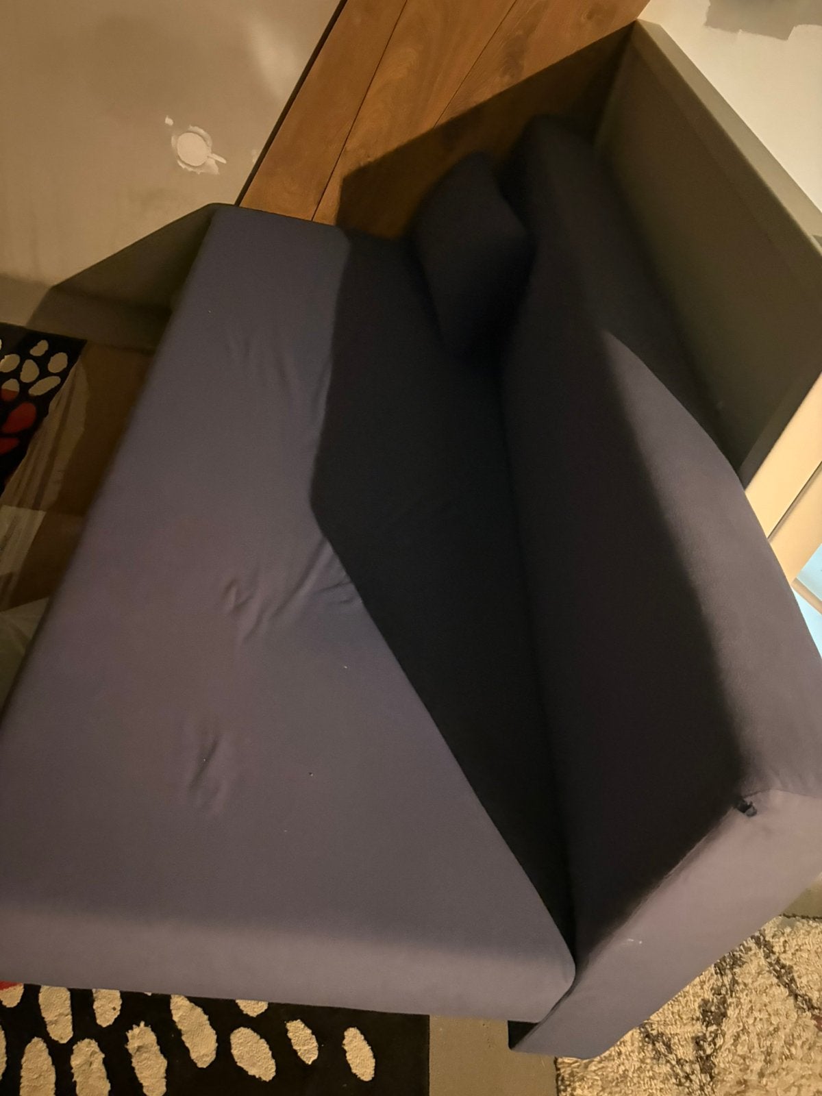 Slaapbank, Huis en Inrichting, Ophalen, Zo goed als nieuw, Tweepersoons, 140 cm