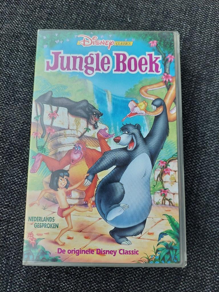 Videoband VHS Disney Classic Jungle Book, Alle leeftijden, Ophalen of Verzenden, Gebruikt, Komedie