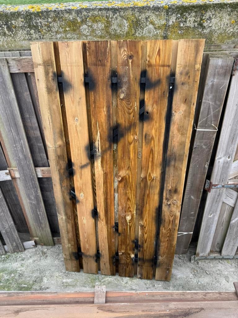 Nieuwe schutting deur, Ophalen, Zo goed als nieuw, Draaipoort, 150 tot 200 cm