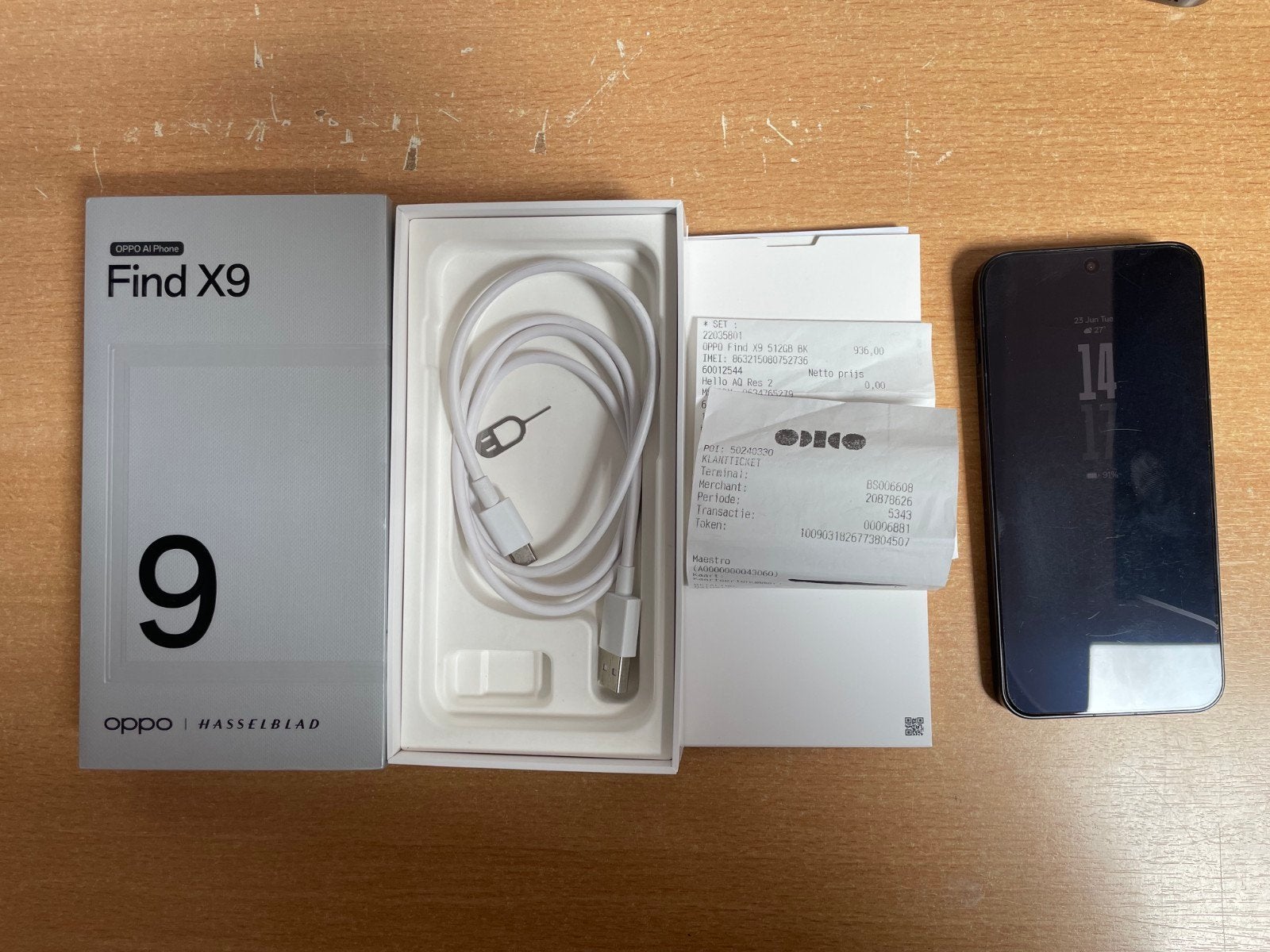 OPPO Find X9 - 512GB - Compleet met factuur, Overige modellen, Ophalen of Verzenden, Zo goed als nieuw, Zonder simlock