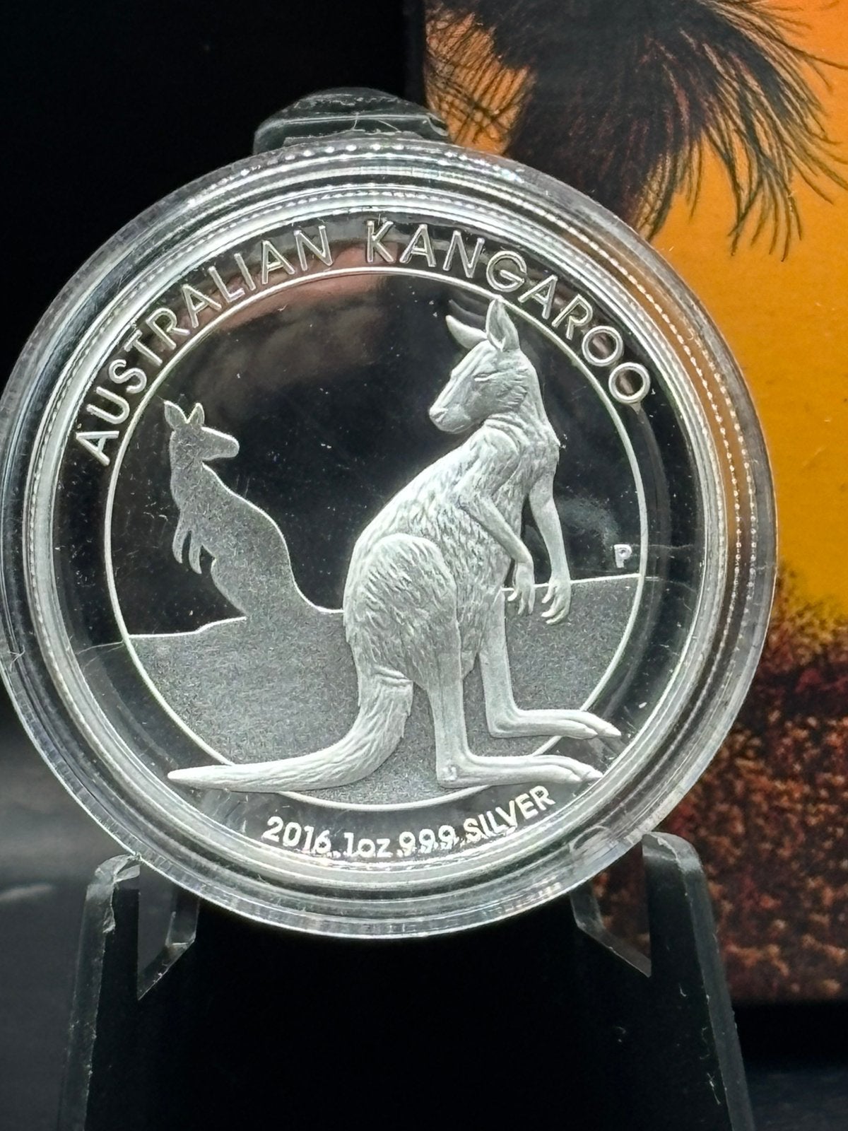 1oz kangaroo 2016 proof high reliëf zilveren munt - zilver, Ophalen of Verzenden, Zilver