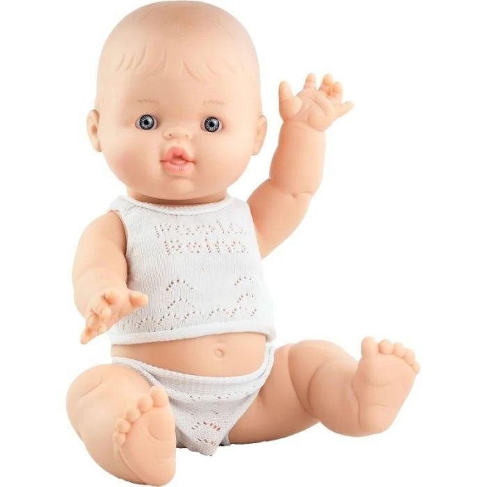 Paola Reina babypop gordi jongen met ondergoed Albert - 34cm, Nieuw, Ophalen of Verzenden, Babypop, Info@bezigebijtjezzz.nl