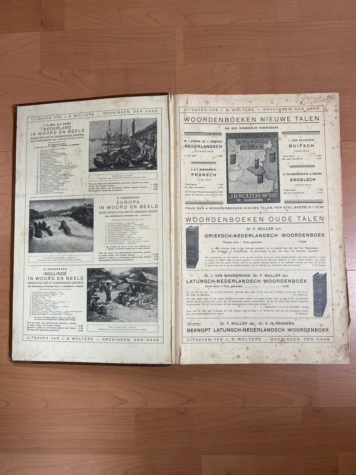 Bos-Niermeyer Schoolatlas der Geheele Aarde (1927), Gelezen, Bosatlas, Ophalen of Verzenden, 1800 tot 2000