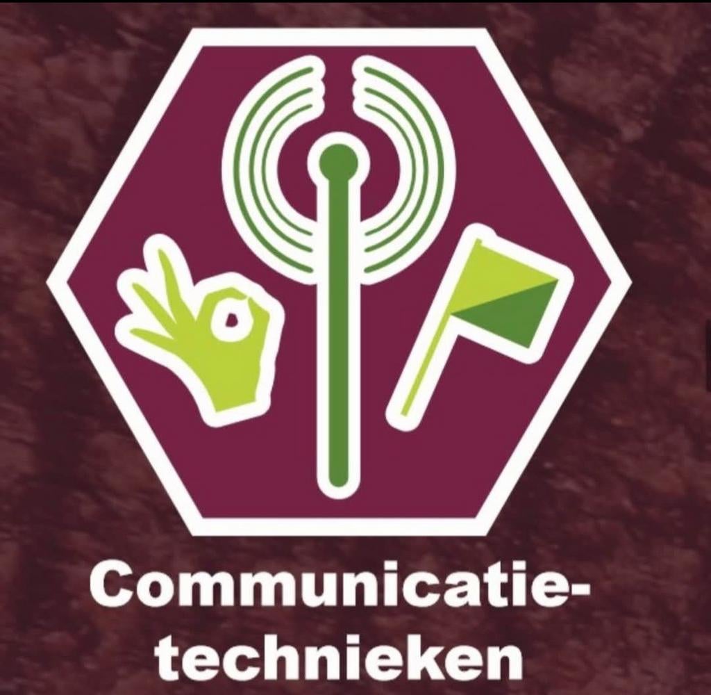 Scouting insigne Communicatietechnieken gezocht, Ophalen of Verzenden, Embleem, Speld of Insigne
