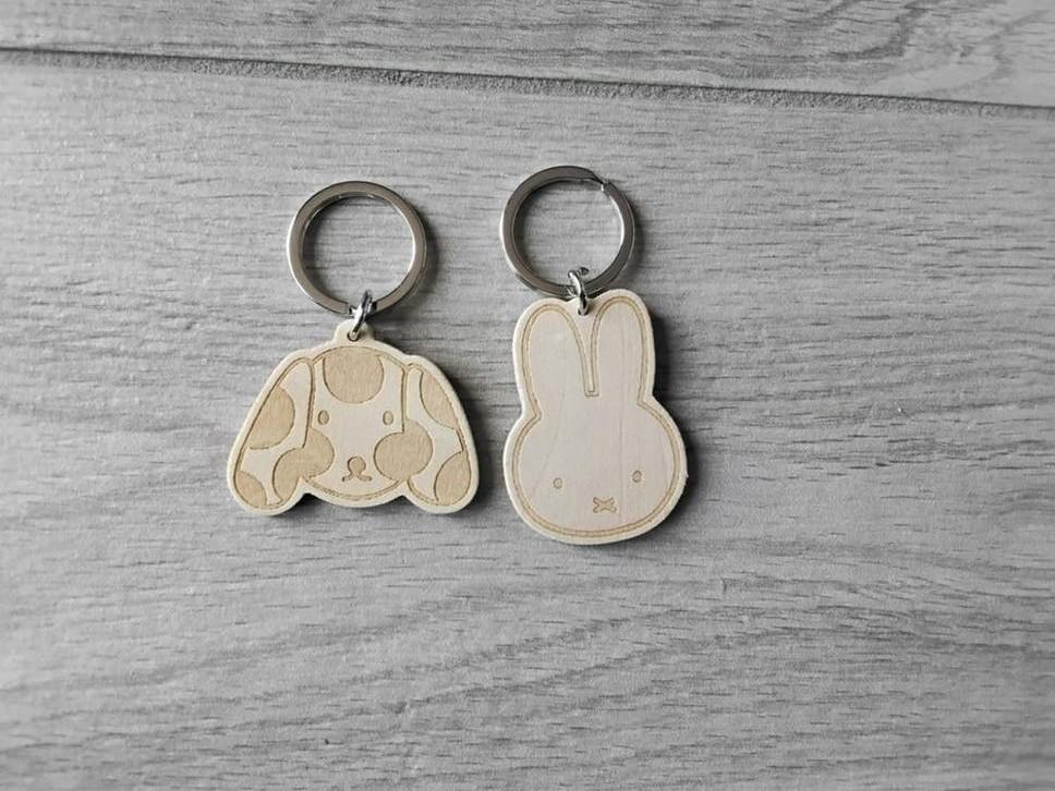 Nijntje Houten Sleutelhanger - Set van 2, Ophalen of Verzenden, Nieuw