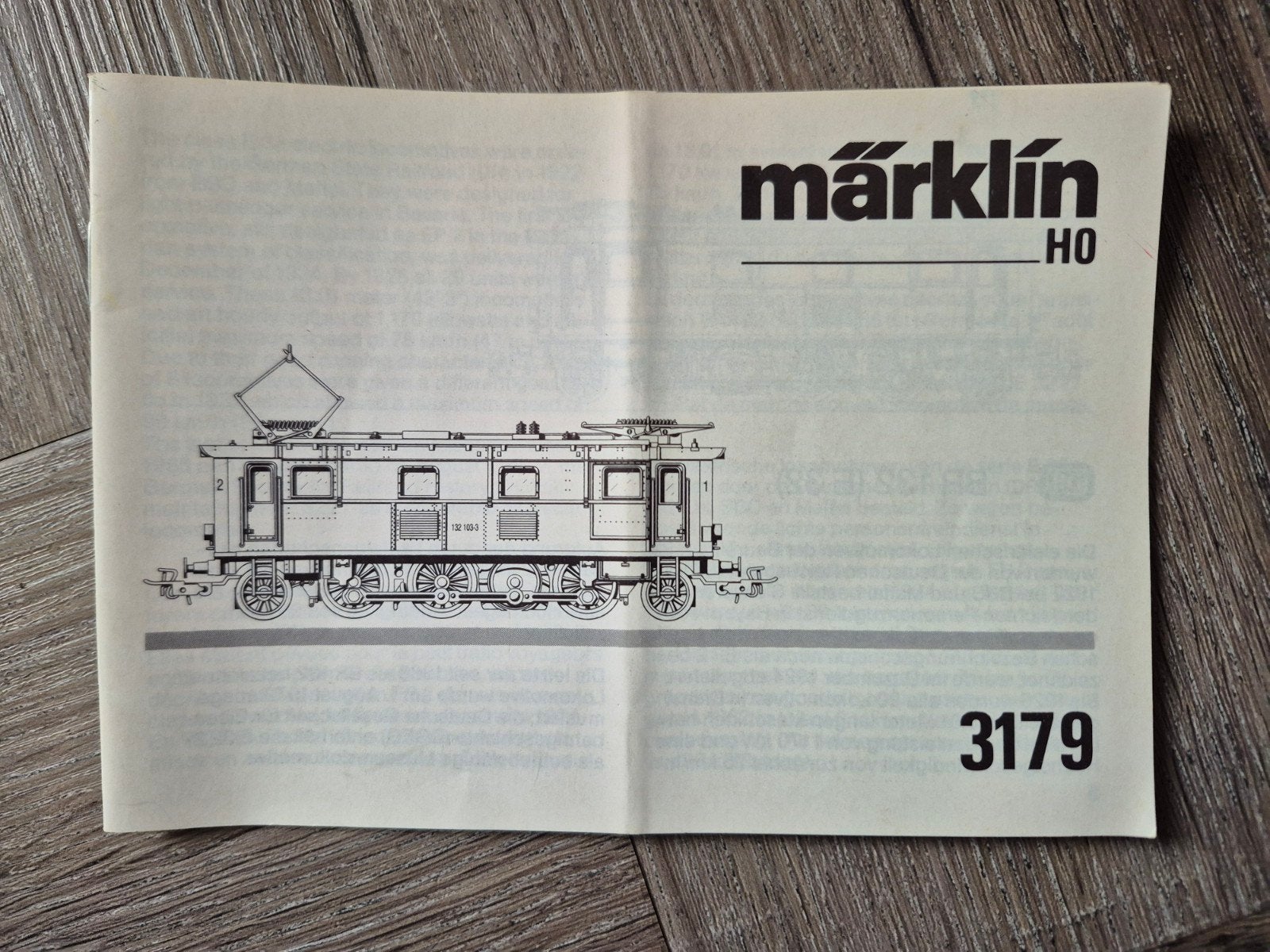 Marklin boekje van de 3179., Wisselstroom, Gebruikt, Märklin, Boek, Tijdschrift of Catalogus