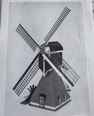 Bouwtekening wipmolen. 8 bladen. Gratis afhalen, Ophalen, Zo goed als nieuw, Groter dan 1:32