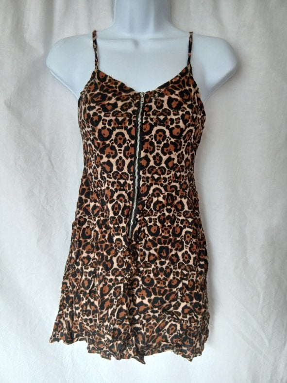 Stoere jurk met luipaardprint mt 34 merk Divided, ., Ophalen of Verzenden, Zo goed als nieuw, .