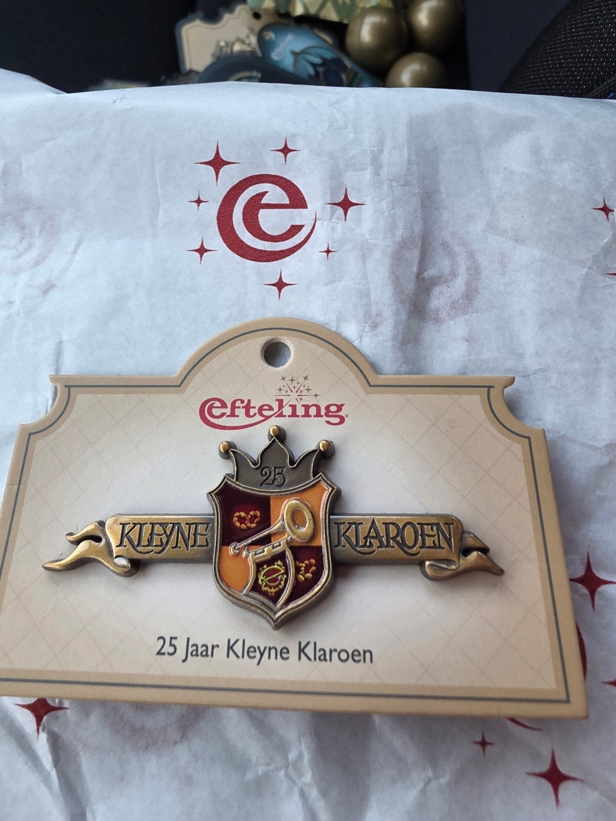 Efteling 25 Jaar Kleyne Klaroen Speldje, Ophalen of Verzenden