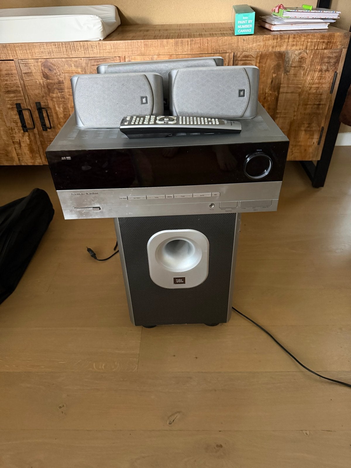 Harman Kardon 5.1 Home Cinema Set met JBL Subwoofer, Gebruikt, 70 watt of meer, 5.1-systeem, Overige spelers