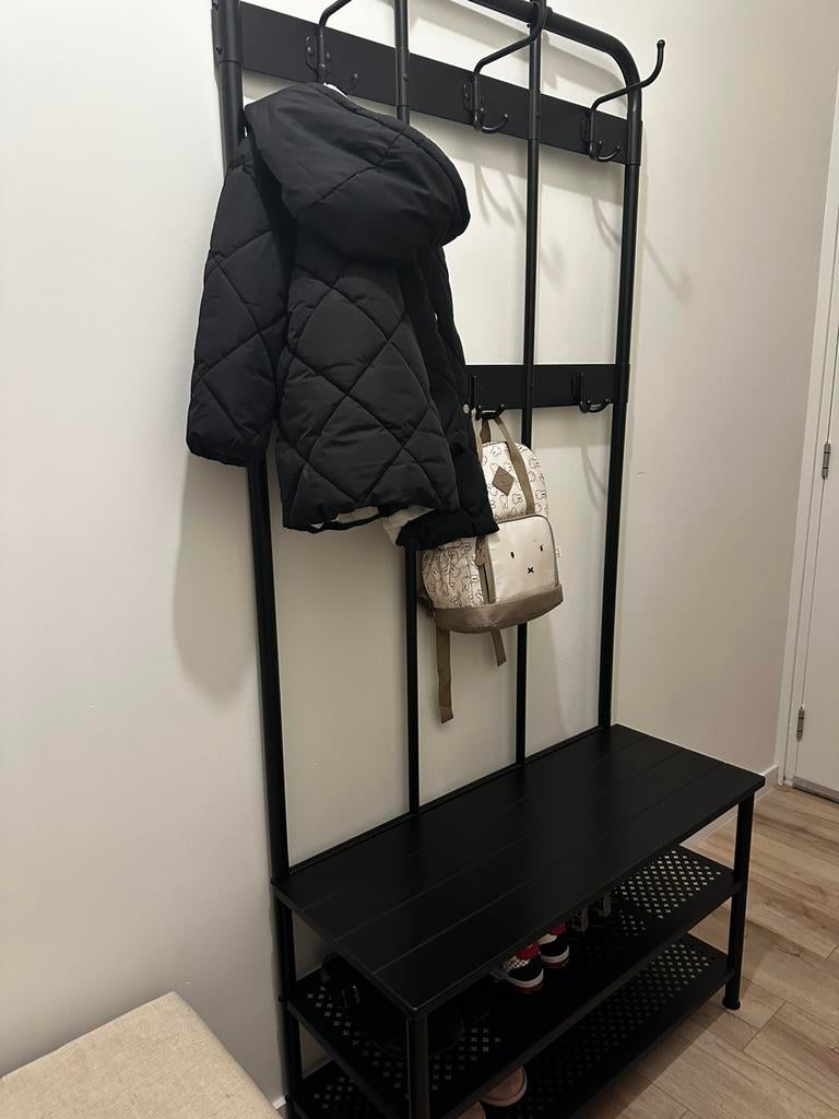 Mooi ikea kapstok/schoenbankje!!!, Zo goed als nieuw, Minder dan 100 cm, Hout, Ophalen