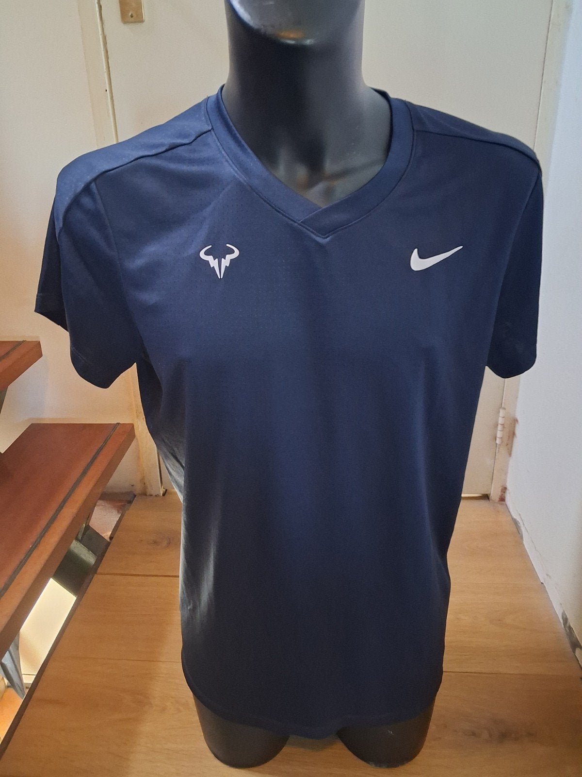 Nike Court Rafa Nadal Tennis T-shirt Blauw Maat L, Kleding | Heren, Maat 52/54 (L), Blauw, Nike, Ophalen of Verzenden