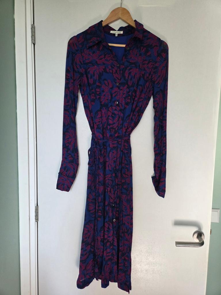 Jurk Fifth House (38), Kleding | Dames, Jurken, Gedragen, Maat 38/40 (M), Blauw, Knielengte, Ophalen of Verzenden