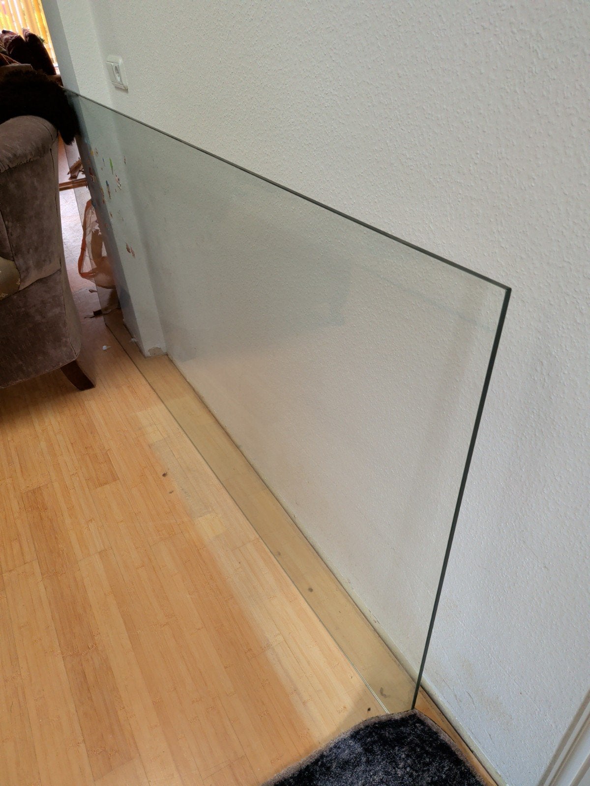 Glazen tafelblad Goossens Wonen 221x101cm, 8mm dik, Ophalen, 200 cm of meer, 50 tot 100 cm, Industriële