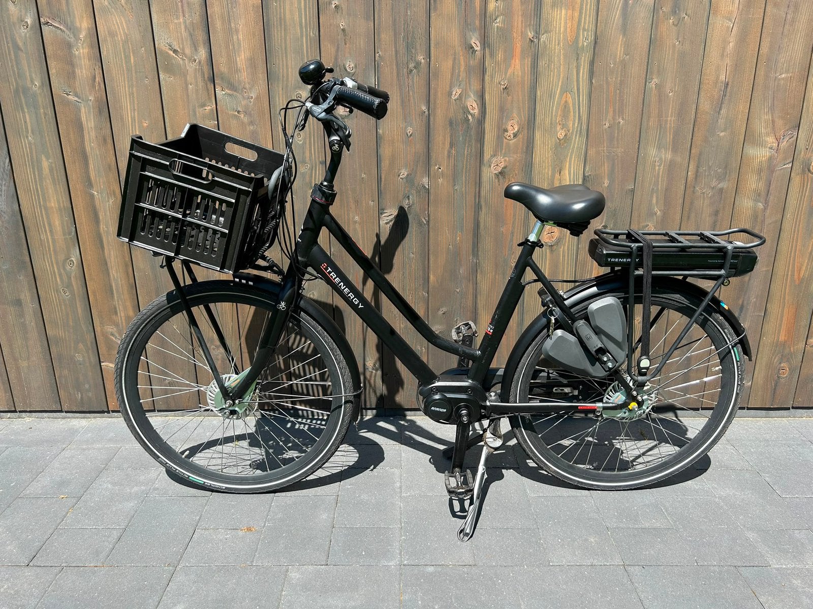 Trenergy transport E-bike 1324km, voorvorkvering met krat, Fietsen en Brommers, Elektrische fietsen, 51 tot 55 cm, Ophalen, Gebruikt