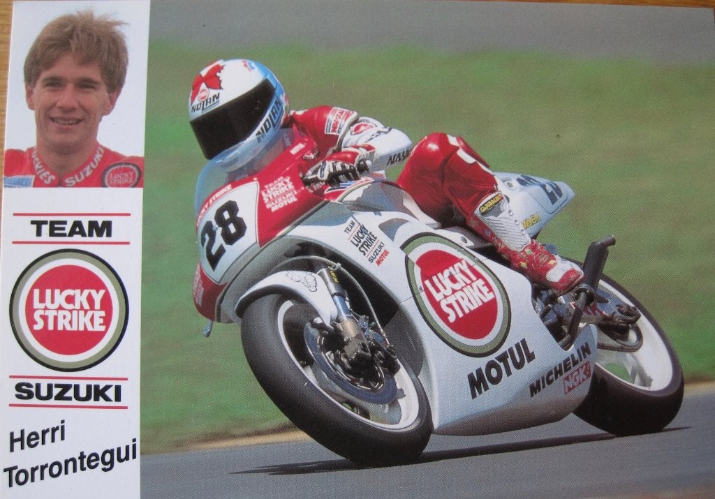 Herri Torrontegui van team Suzuki - nieuwe ansichtkaart, Verzenden, 1980 tot heden, Ongelopen, Sport en Spel