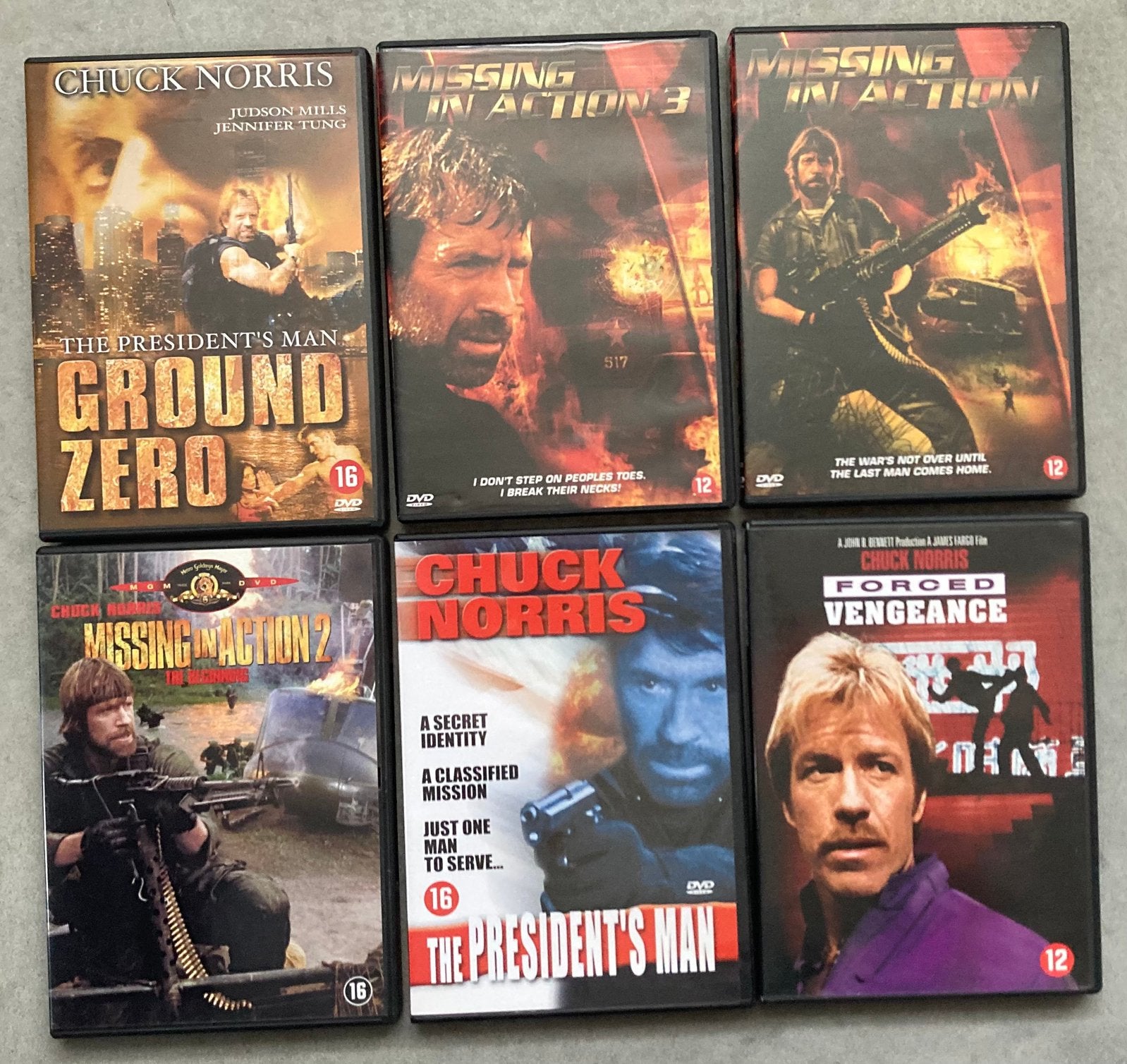 DvD’s Chuck Norris 6x, Alle leeftijden, Ophalen of Verzenden, Zo goed als nieuw, Detective en Krimi