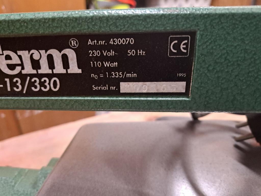 Ferm Figuurzaag FZ-13/330 - 110 Watt, Minder dan 30 mm, Gebruikt, Ophalen of Verzenden, Ferm