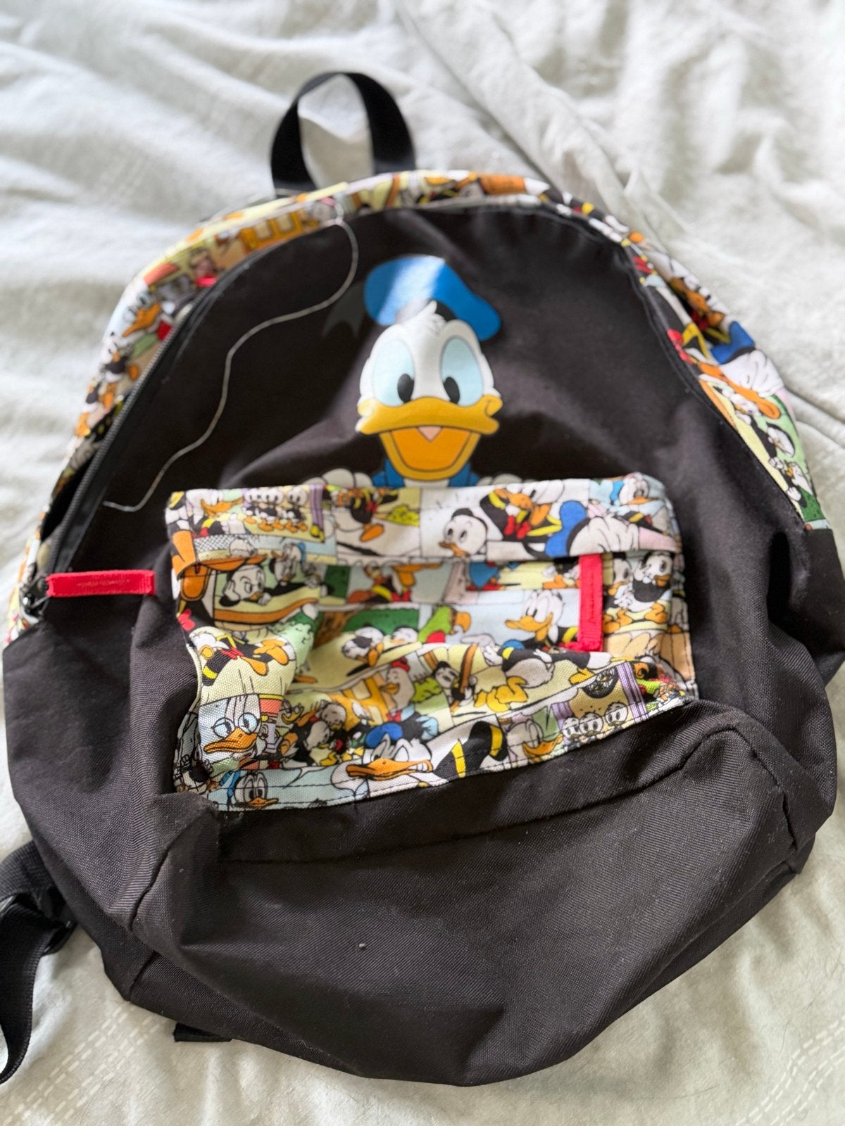 Leuke Donald Duck rugtas voor kinderen, Sieraden, Tassen en Uiterlijk, Tassen | Rugtassen, Gebruikt, Disney of Dora, 25 tot 40 cm