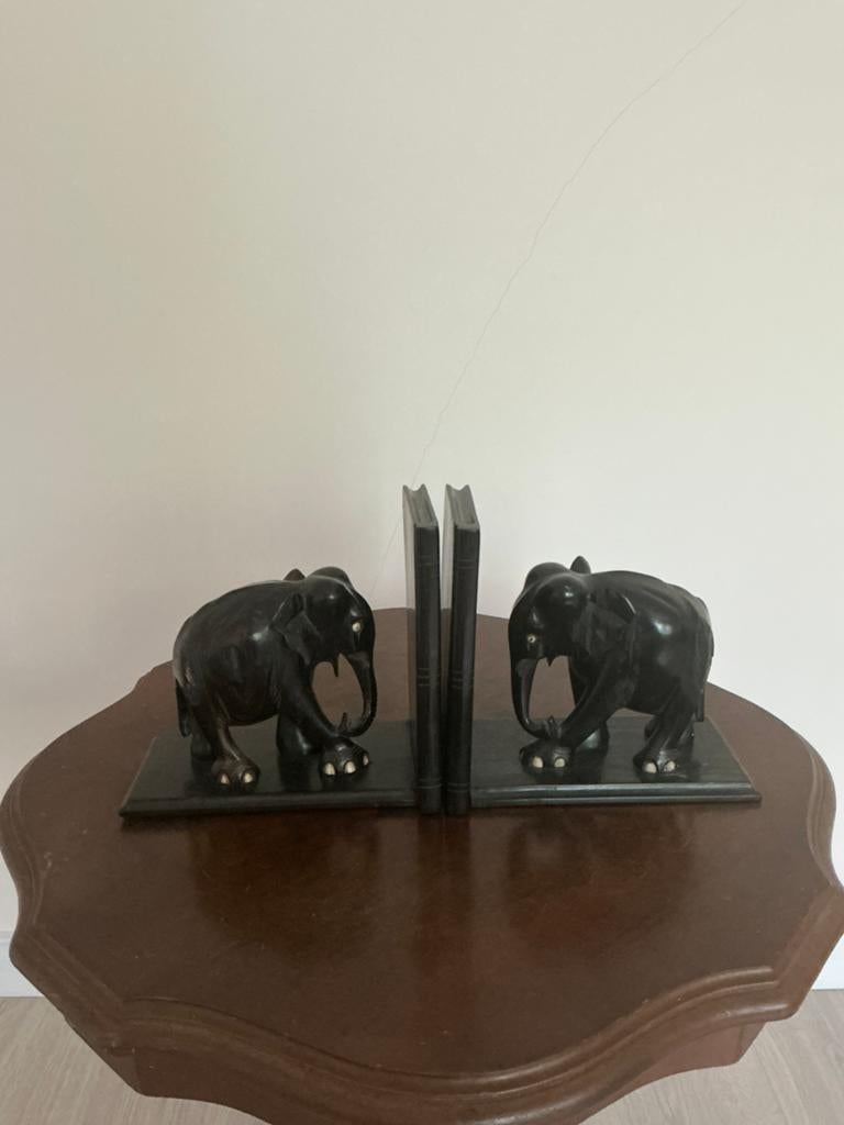 Boekensteun hout olifant, Ophalen of Verzenden, Zo goed als nieuw, Rechthoekig, Hout