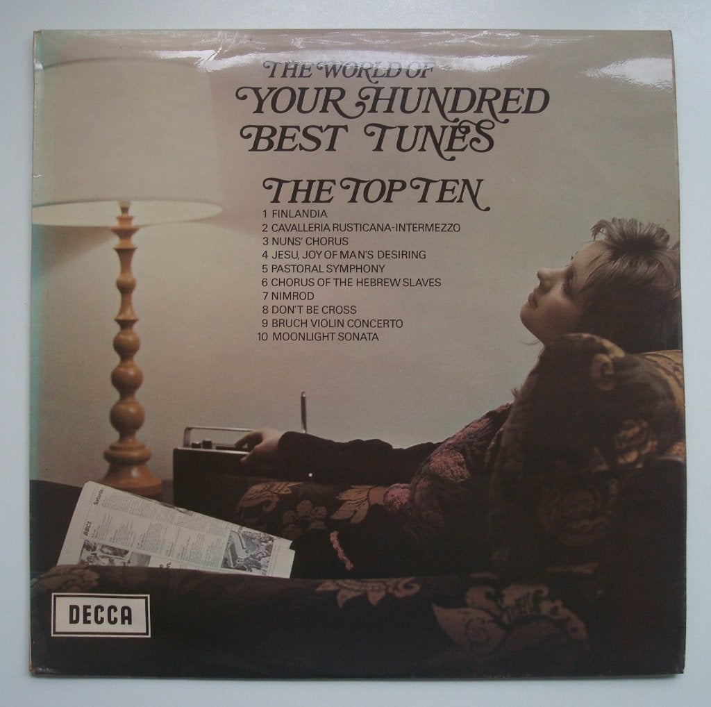 The World Of Your Hundred Best Tunes - The Top Ten (1970), Ophalen, Gebruikt, Romantiek, 12 inch