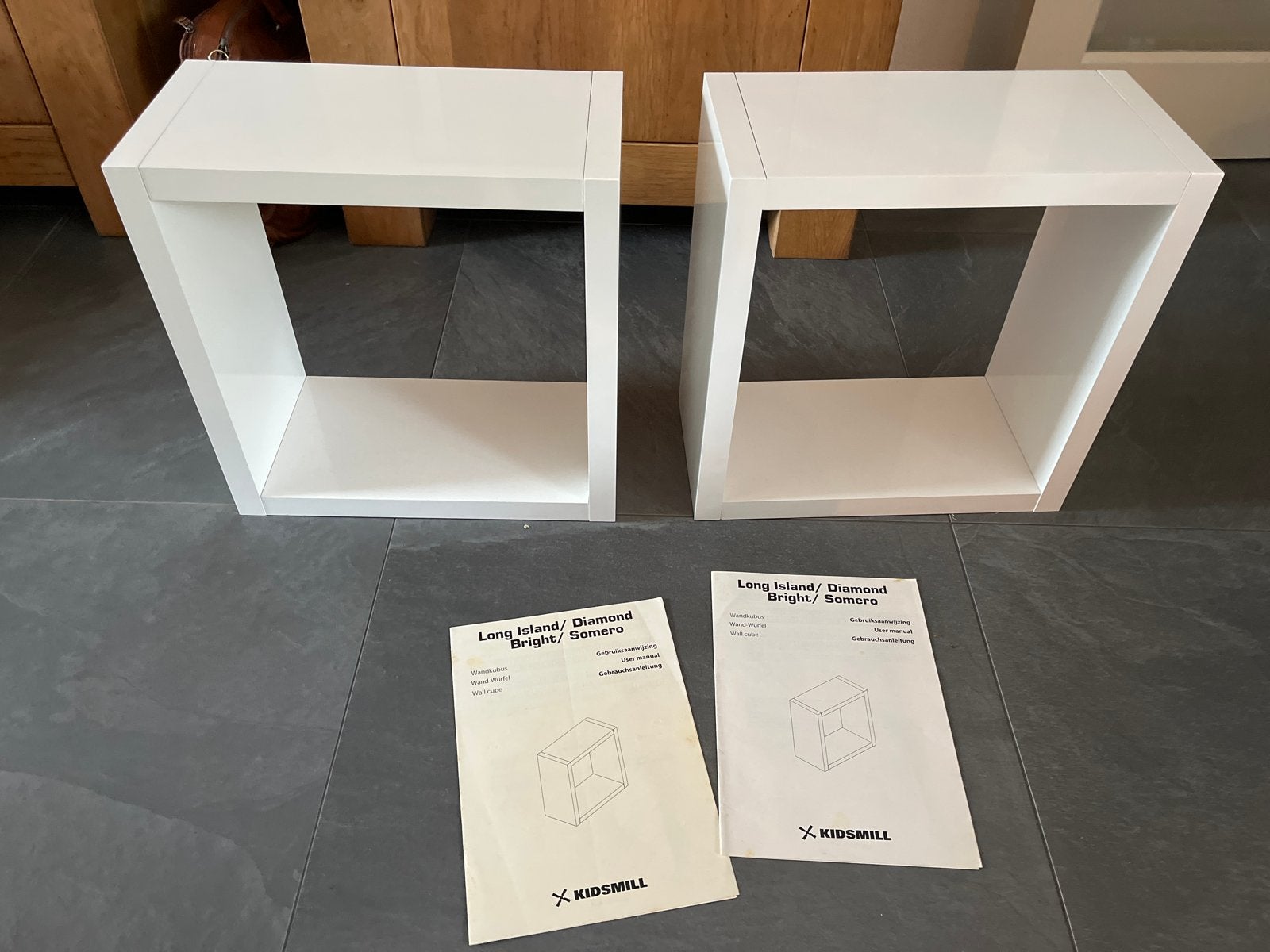 2x Kidsmill Long Island/Diamond/Bright/Somero wandkubus, Huis en Inrichting, Woonaccessoires | Wandplanken en Boekenplanken, Ophalen