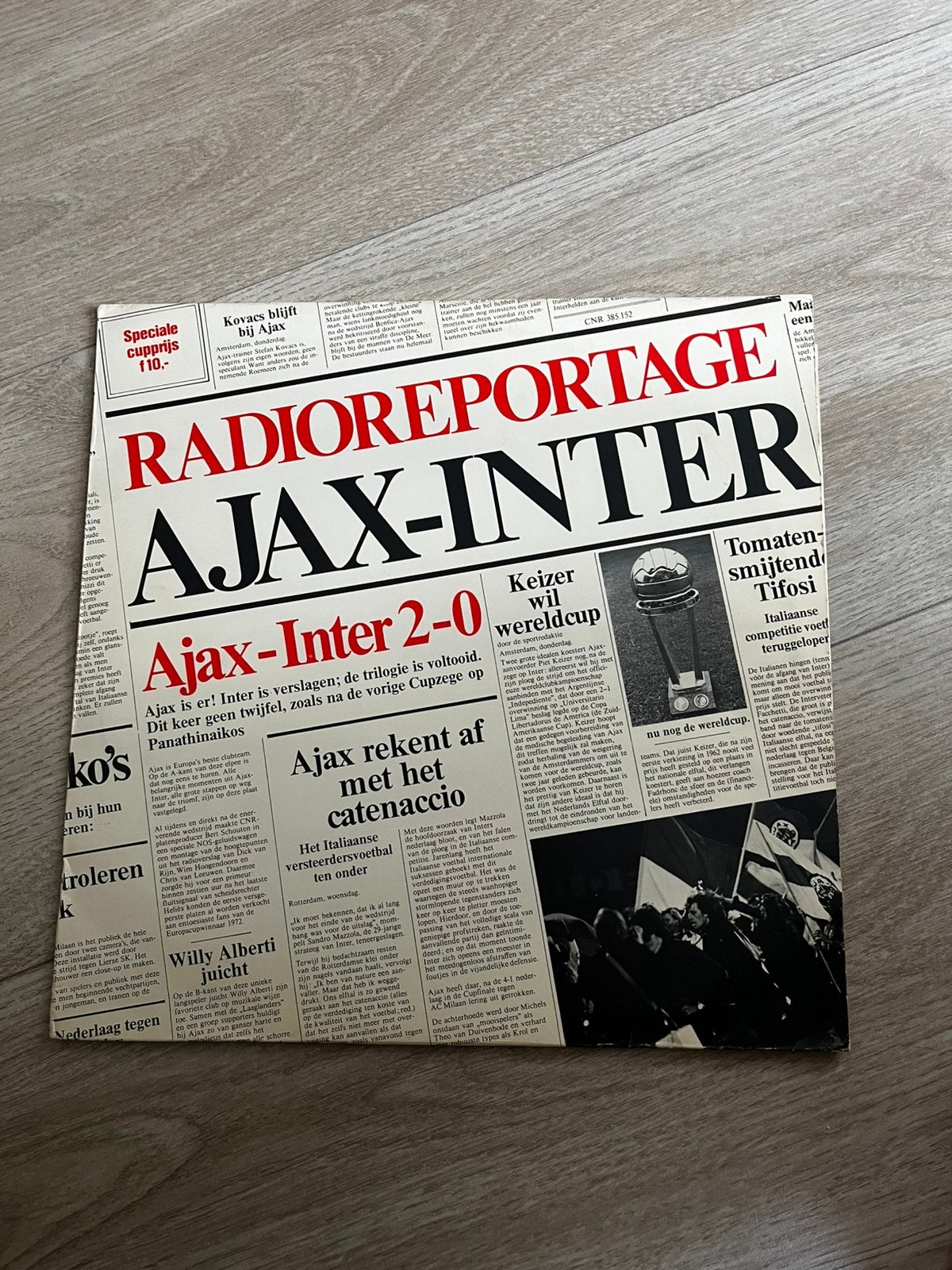 Ajax - Inter, Ophalen of Verzenden, Gebruikt, 12 inch, Levenslied of Smartlap