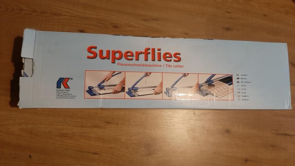 KAUFMANN Tegelsnijder Super 600 mm, Ophalen, Gebruikt, Overige typen, Minder dan 20 cm