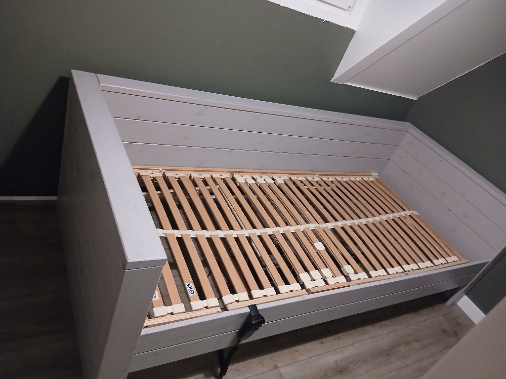 Bed met elektrische lattenbodem, Ophalen, Verstelbaar, 90 cm, Eenpersoons