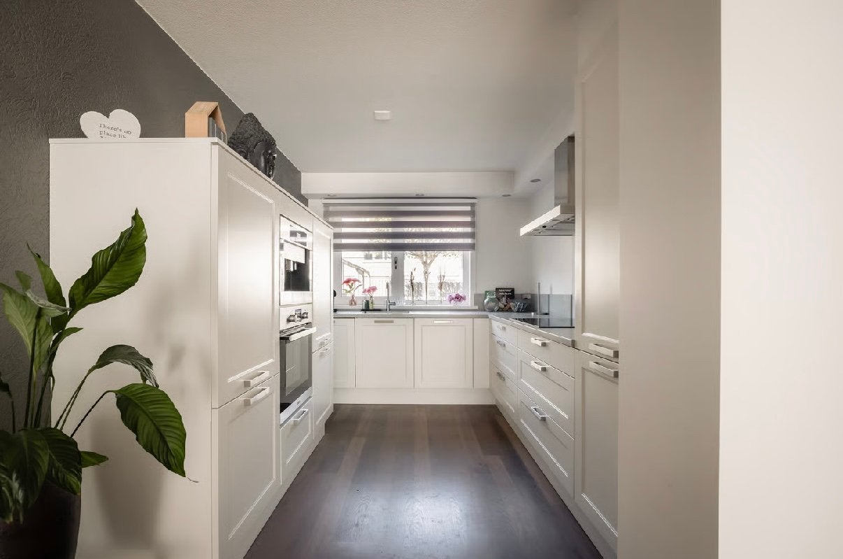 Complete keuken met apparatuur - Zo goed als nieuw- Miele ko, Huis en Inrichting, Ophalen, Wit, Hoekkeuken, Zo goed als nieuw