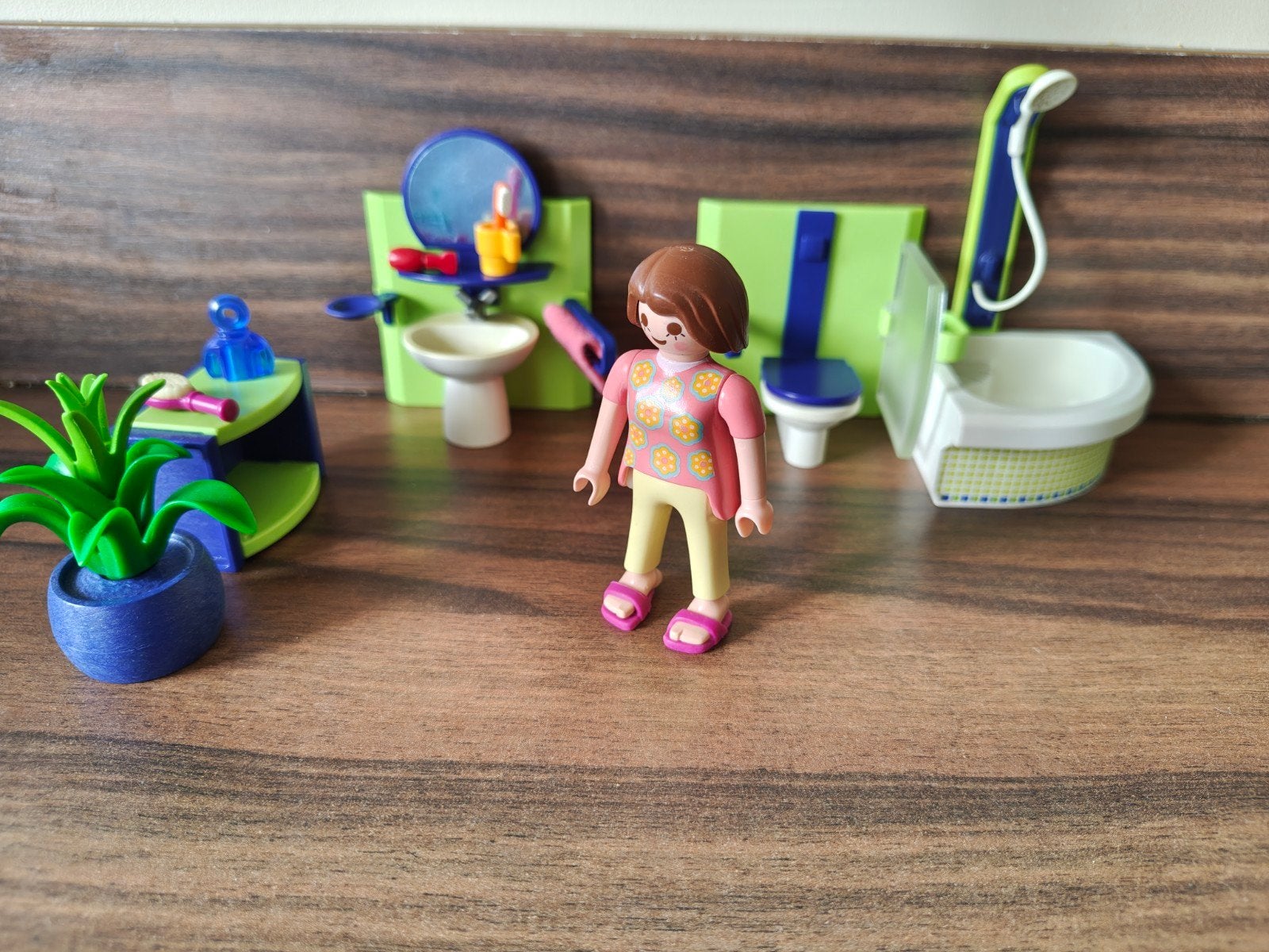 66. playmobil badkamer set met accessoires, Ophalen of Verzenden, Gebruikt, Complete set