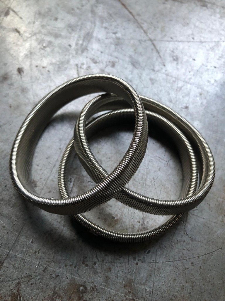 Set 3 metalen mouwophouders zilverkleurig (elastisch), Ophalen of Verzenden, Overige materialen, Overige typen