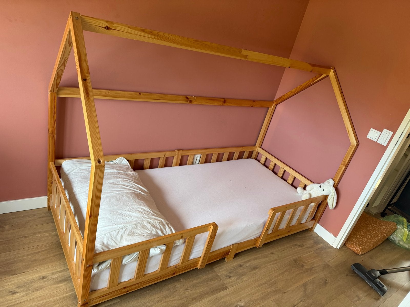 Bedhuisje eenpersoons 90x200cm (moet snel weg), Ophalen, 85 tot 100 cm, Gebruikt, Matras