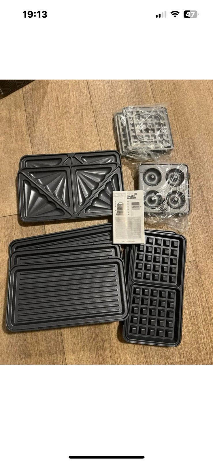 Petra 3-in-1 XL Snack Maker - ALLEEN reserve bakplaten, -, -, Ophalen of Verzenden, Zo goed als nieuw