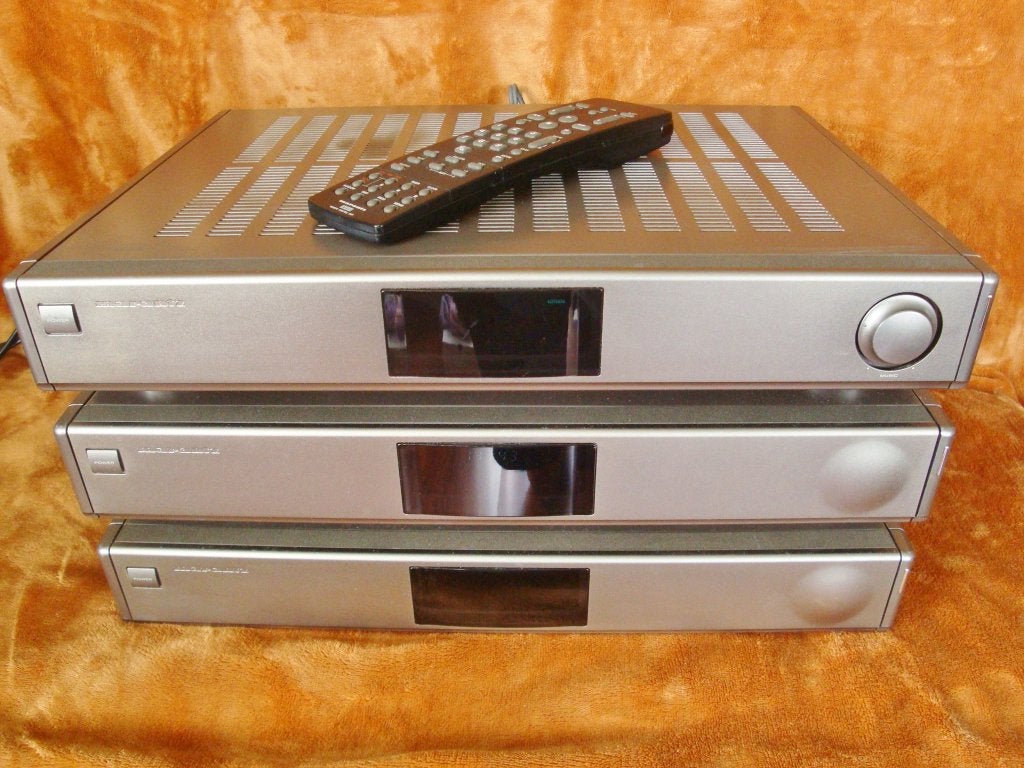 Marantz 75SR1020 receiver, 75CD1020 cd-speler, 75SD1020 cass, Gebruikt, Tuner of Radio, Losse componenten, Ophalen