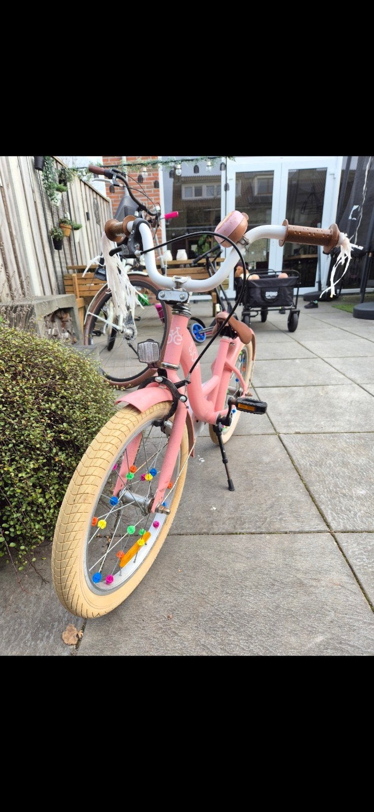 Roze kinderfiets 18 inch, Fietsen en Brommers, Ophalen