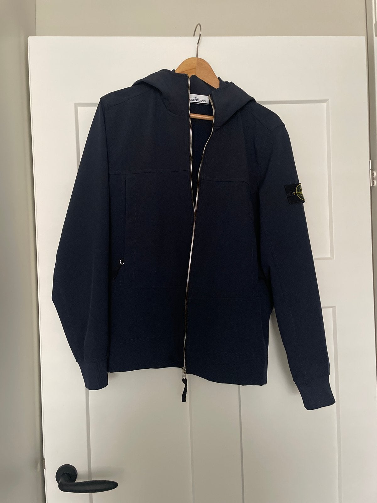 Stone Island Soft Shell-R e.dye Jas - donker blauw, Ophalen, Zo goed als nieuw, Maat 48/50 (M), Blauw