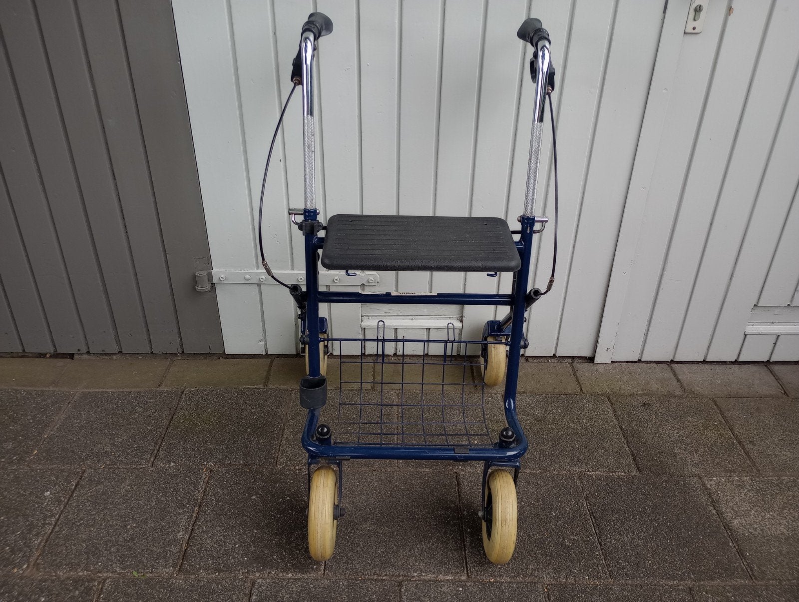 Gebruikte Blauwe Rollator Handy-Car, Ophalen, Opvouwbaar, Gebruikt
