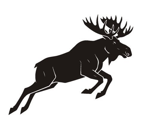 Camper caravan bus sticker springende eland