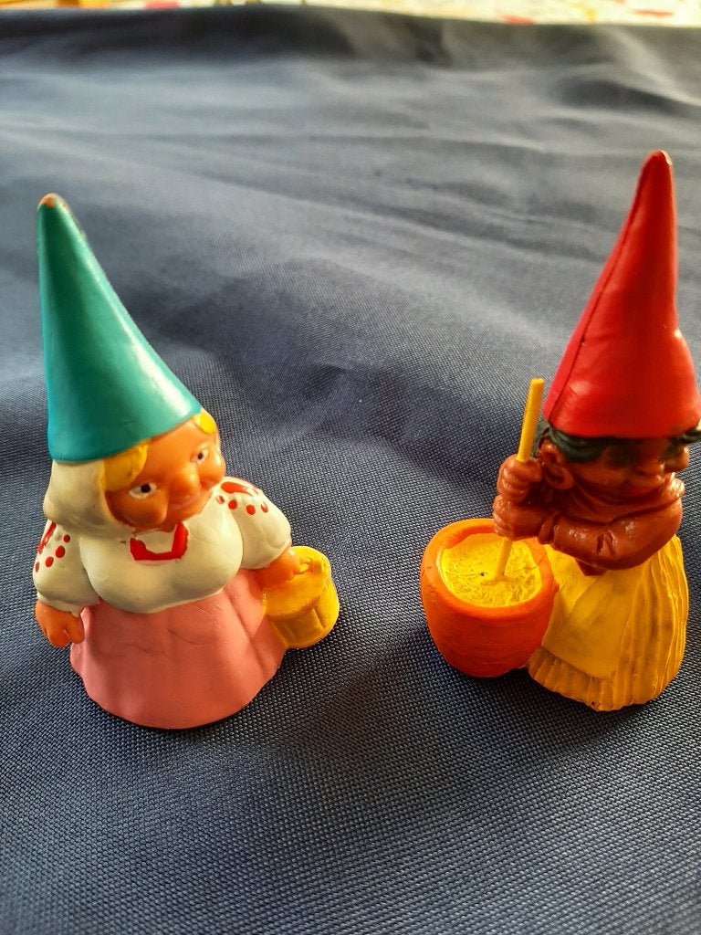 Vintage David de kabouter - Lisa en andere kaboutervrouw, Ophalen of Verzenden, Gebruikt
