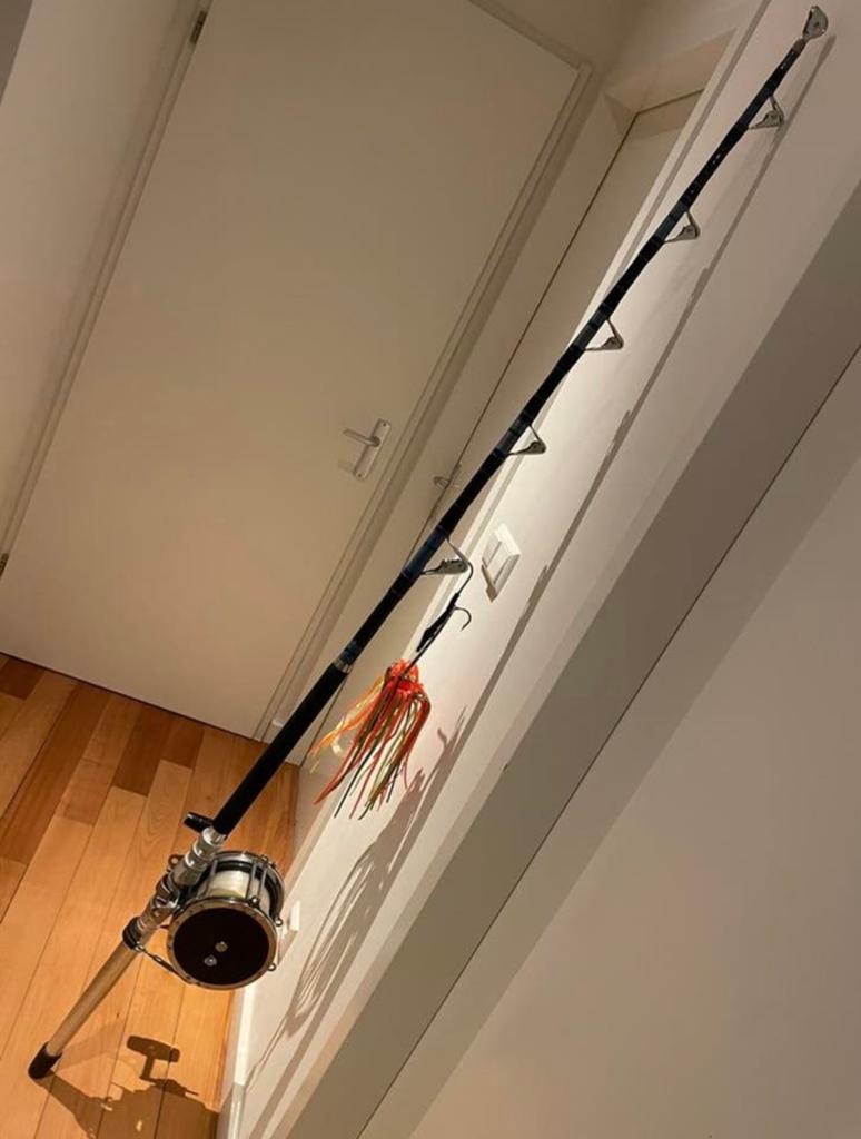 Biggame set 130lbs, Penn Senator 14/0 reel en Raven 130lb, Watersport en Boten, Hengelsport | Zeevissen, Ophalen, Zo goed als nieuw